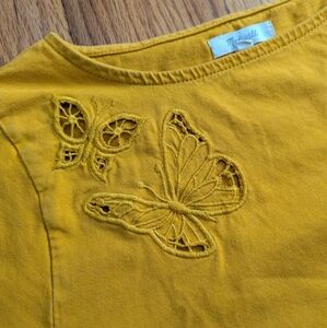 Madewell Butterfly Embroidered Eyelet Setlist Boxy Tee 🦋